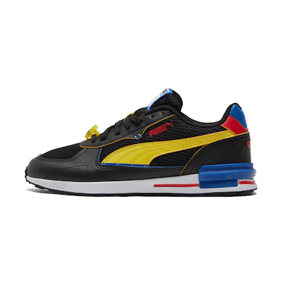 (GS) SmileyWorld Puma Graviton 'Black Vibrant Yellow'