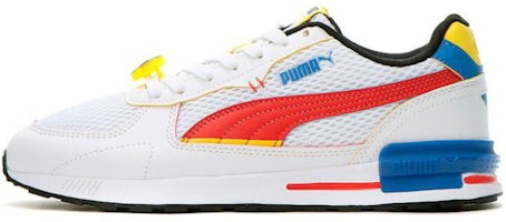 (Grade School) SmileyWorld x Puma Graviton 'White High Risk Red' 384491-01 (Grade School) SmileyWorld x Puma Graviton 'White High Risk Red' 384491-01
