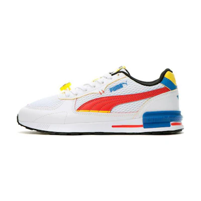 (GS) SmileyWorld Puma Graviton 'White High Risk Red'