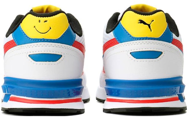 (Grade School) SmileyWorld x Puma Graviton 'White High Risk Red' 384491-01 Shop (Grade School) SmileyWorld x Puma Graviton 'White High Risk Red' 384491-01