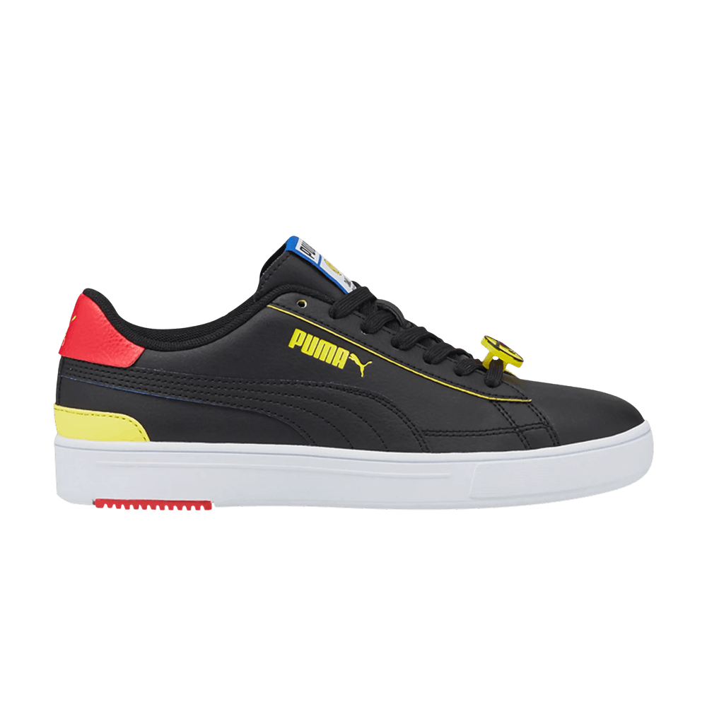 (Grade School) SmileyWorld x Puma Serve Pro 'Black Vibrant Yellow' 384488-02