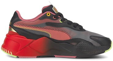 (小学) 索尼克 x Puma RS-X Jr '黑色高风险红' 374318-01 Order (小学) 索尼克 x Puma RS-X Jr '黑色高风险红' 374318-01