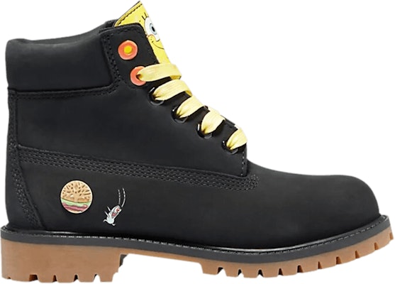 (Grade School) SpongeBob SquarePants x Timberland 6 Inch Premium Waterproof Boot Junior 'Black' TB0A256R-001 Buy (Grade School) SpongeBob SquarePants x Timberland 6 Inch Premium Waterproof Boot Junior 'Black' TB0A256R-001