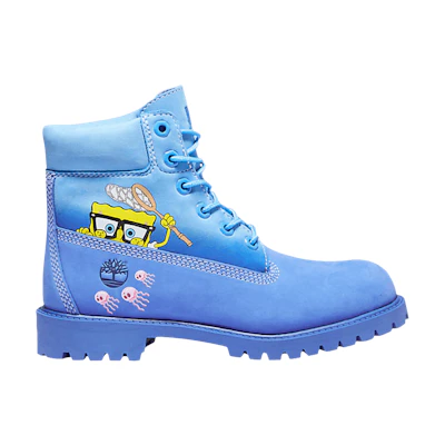 (GS) SpongeBob SquarePants Timberland 6 Inch PRM Junior 'Bright Blue'