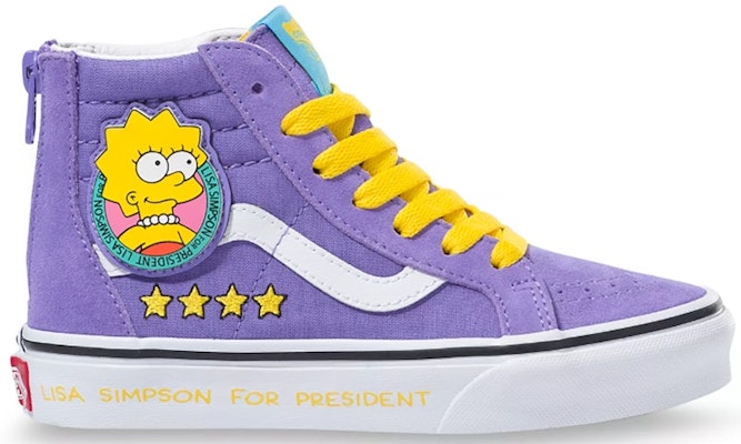 (The Simpsons) Vans Sk8-Hi Zip 'Lisa 4 Prez' Kanak-Kanak VN0A4BUX17G Buy (The Simpsons) Vans Sk8-Hi Zip 'Lisa 4 Prez' Kanak-Kanak VN0A4BUX17G