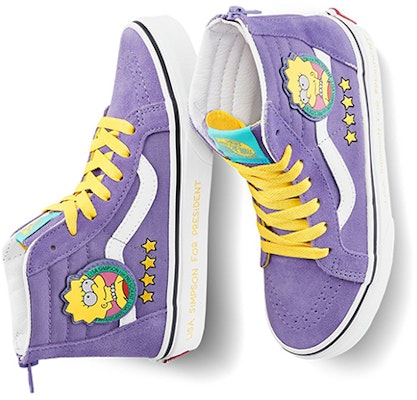(Grade School) The Simpsons x Vans Sk8-Hi Zip 'Lisa 4 Prez' VN0A4BUX17G Shop (Grade School) The Simpsons x Vans Sk8-Hi Zip 'Lisa 4 Prez' VN0A4BUX17G