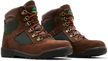 Cheap (大童尺寸) Timberland 6 吋 Junior 野外靴『棕綠配色』TB044992-214