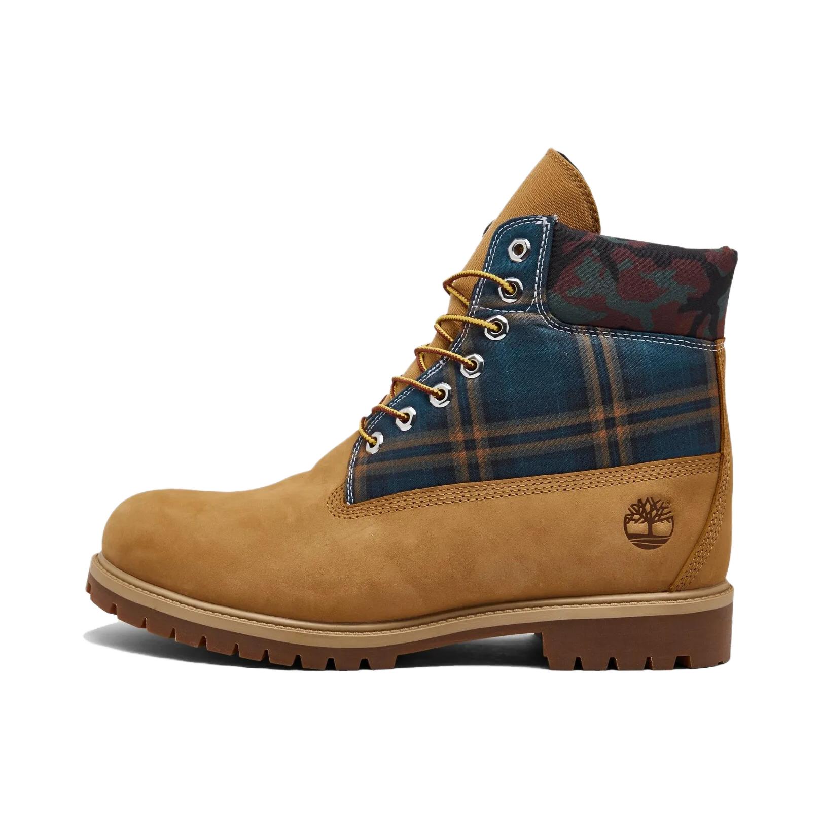 (Grade School) Timberland 6 Inch Heritage Boot Junior 'Camo Plaid - Wheat' TB0A5RZ2-231