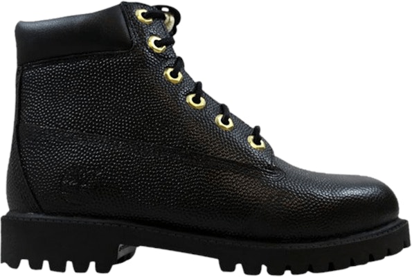 (Grade School) Timberland 6 Inch Premium Football Leather Boot 'Black' TB0A1716 Buy (Grade School) Timberland 6 Inch Premium Football Leather Boot 'Black' TB0A1716