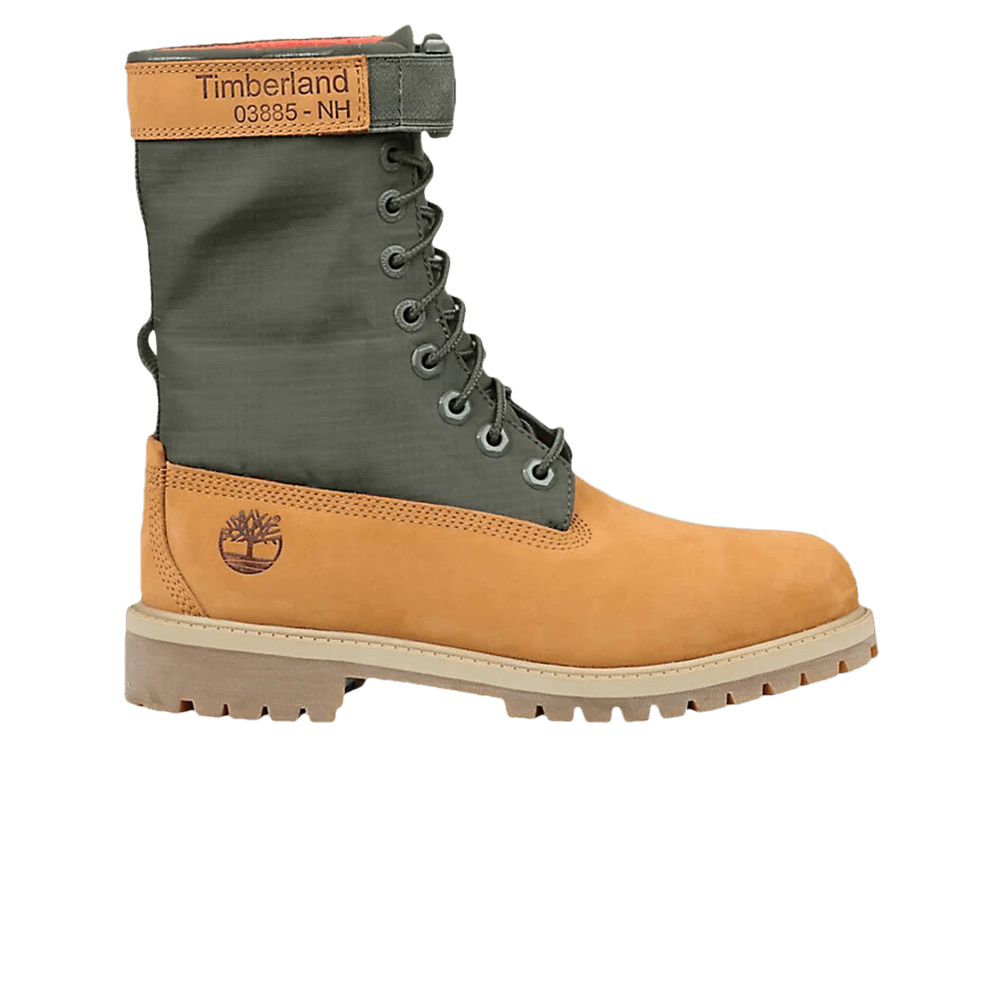 (Grade School) Timberland 6 Inch Premium Gaiter Boot Junior 'Wheat Green' TB0A1VFZ-231