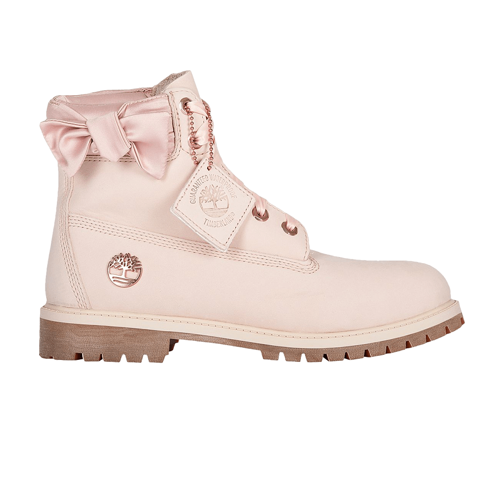 Buy (小童) Timberland 6寸 Premium Junior '浅粉色蝴蝶结'靴子 TB0A1UHN662