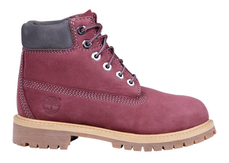 (GS) Timberland 6 Inch PRM Relief Junior 'Bordeaux'