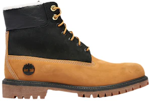 (Grade School) Timberland 6 Inch Premium Shearling Boot Junior 'Wheat Black' TB0A2MZY-231 (Grade School) Timberland 6 Inch Premium Shearling Boot Junior 'Wheat Black' TB0A2MZY-231
