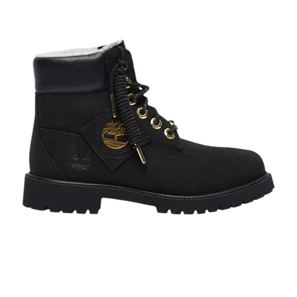 (Grade School) Timberland 6 Inch Premium Shearling Boot Junior 'Patch Pack - Black' TB0A294V-001