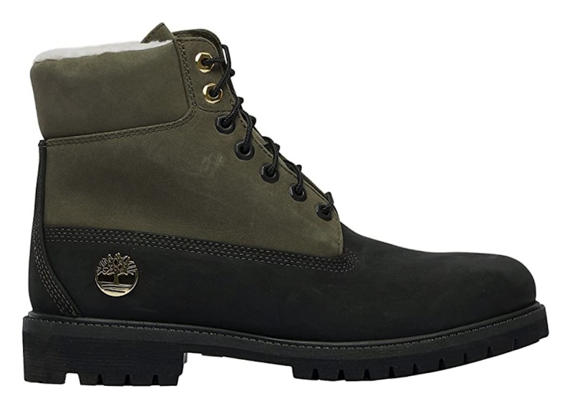 (Grade School) Timberland 6 Inch Premium Shearling Boot Junior 'Black Grapeleaf' TB0A2MY3-001