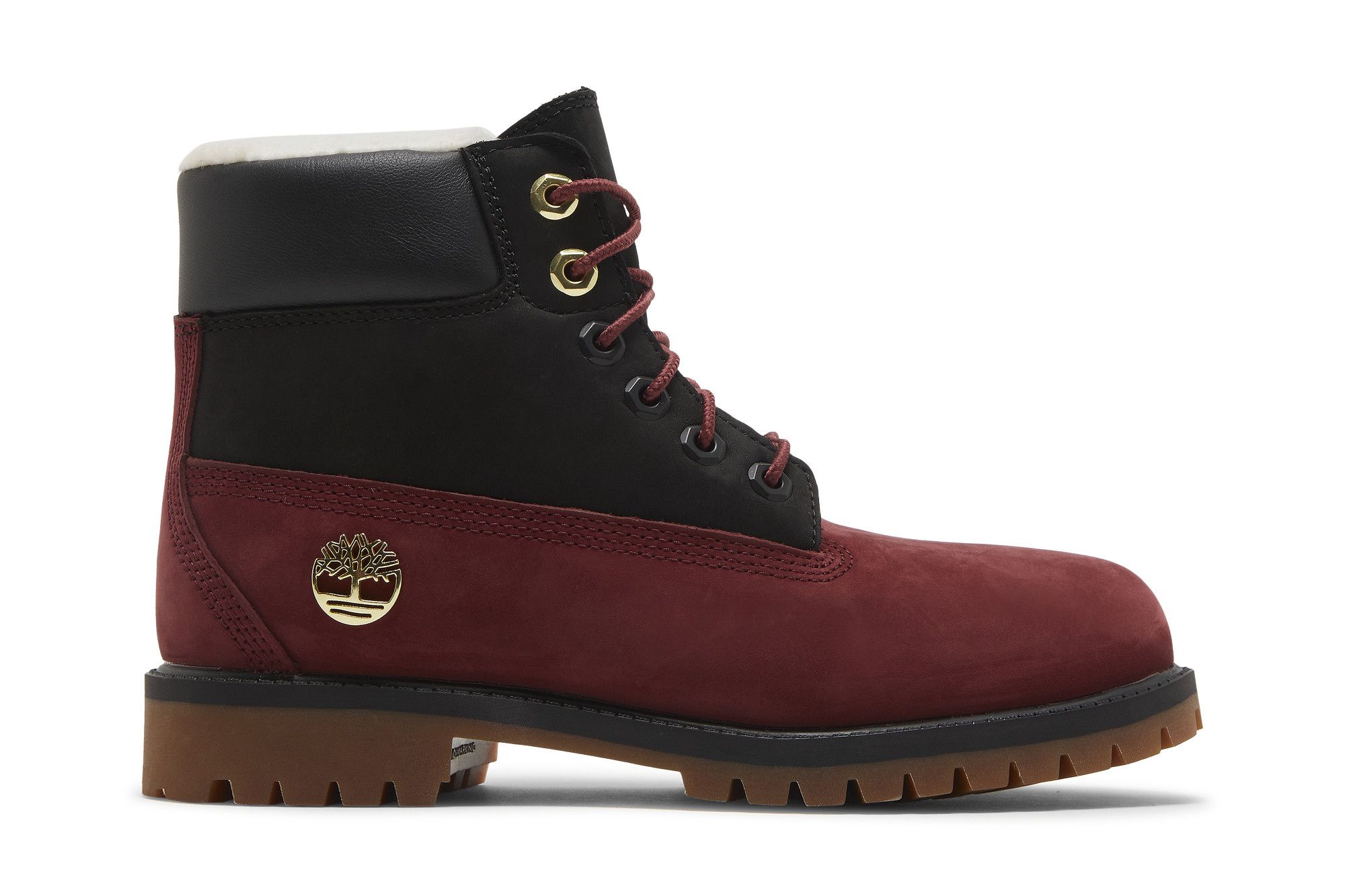 (Grade School) Timberland 6 Inch Premium Shearling Boot Junior 'Syrah Black' TB0A2MZ1-V15