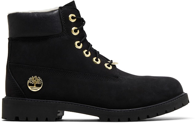 (Grade School) Timberland 6 Inch Premium Shearling Waterproof Boot Junior 'Black Gold' TB0A433R-001 Buy (Grade School) Timberland 6 Inch Premium Shearling Waterproof Boot Junior 'Black Gold' TB0A433R-001