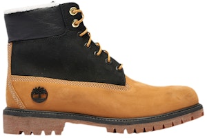 (Grade School) Timberland 6 Inch Premium Shearling Boot Junior 'Wheat Black' TB0A2MZY-231 (Grade School) Timberland 6 Inch Premium Shearling Boot Junior 'Wheat Black' TB0A2MZY-231