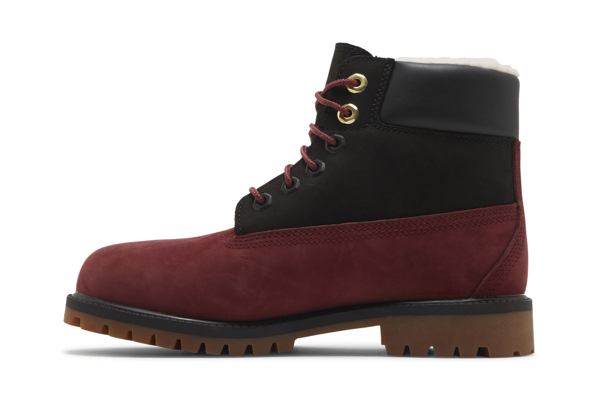Lookbook Timberland 6 Inch Premium Shearling Boot Junior ''Syrah Zwart'' (Kinderen). TB0A2MZ1-V15