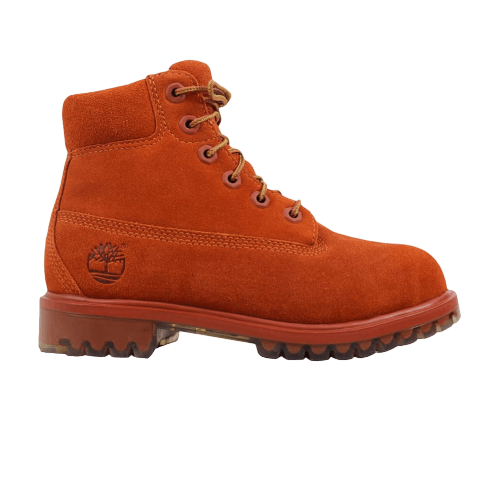 (GS) Timberland 6 Inch PRM Suede Junior 'Dark Rust'