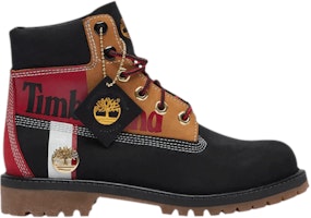 (Grade School) Timberland 6 Inch Premium Waterproof Boot Junior 'Patch Logo - Black' TB0A29NA-001 (Grade School) Timberland 6 Inch Premium Waterproof Boot Junior 'Patch Logo - Black' TB0A29NA-001