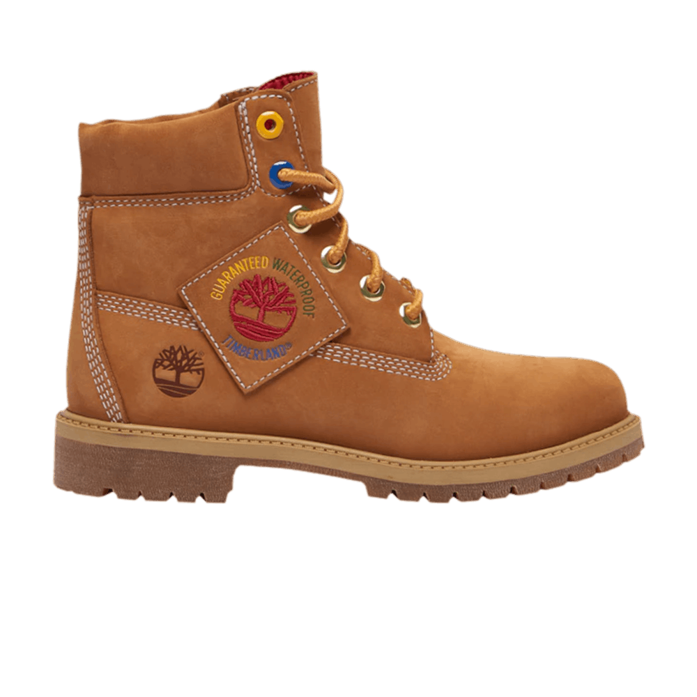 (Grade School) Timberland 6 Inch Premium Waterproof Boot Junior 'Patch Pack - Wheat' TB0A2A83-231