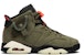 (Kanak-Kanak) Travis Scott x Air Jordan 6 Retro 'Olive' CN1085-200