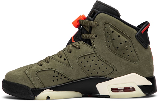 (Grade School) Travis Scott x Air Jordan 6 Retro 'Olive' CN1085-200 Lookbook (Grade School) Travis Scott x Air Jordan 6 Retro 'Olive' CN1085-200