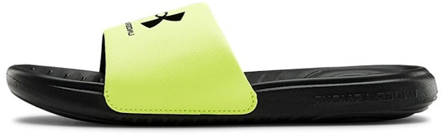(Grade School) Under Armour Ansa Fixed Slide 'Black Neon Green' 3023789-003 (Grade School) Under Armour Ansa Fixed Slide 'Black Neon Green' 3023789-003