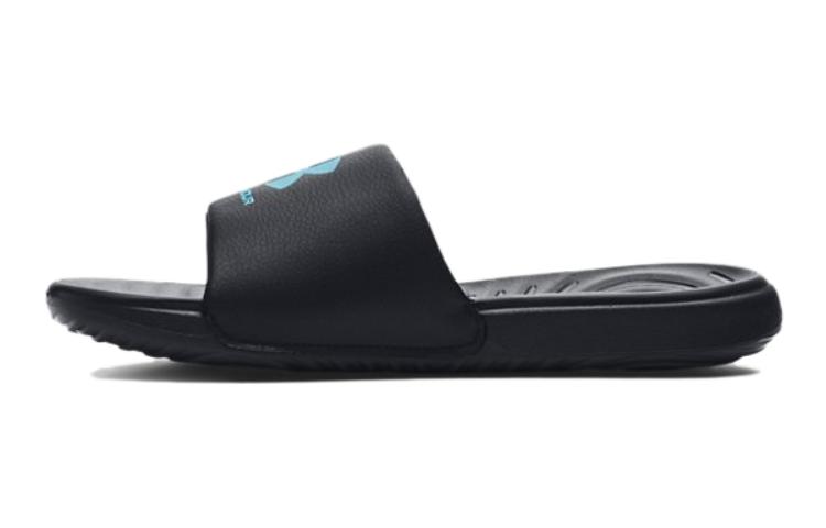 (Grade School) Under Armour Ansa Fixed Slide 'Black Blue Surf' 3023789-009