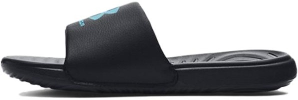 (Grade School) Under Armour Ansa Fixed Slide 'Black Blue Surf' 3023789-009 (Grade School) Under Armour Ansa Fixed Slide 'Black Blue Surf' 3023789-009