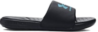 Order Under Armour Ansa Fixed Slide 'Hitam Biru Surf' (Sekolah Rendah) 3023789-009