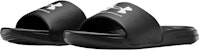 (Grade Sekolah) Under Armour Ansa Fixed Slide 'Hitam Kuning Ray' 3023789-007