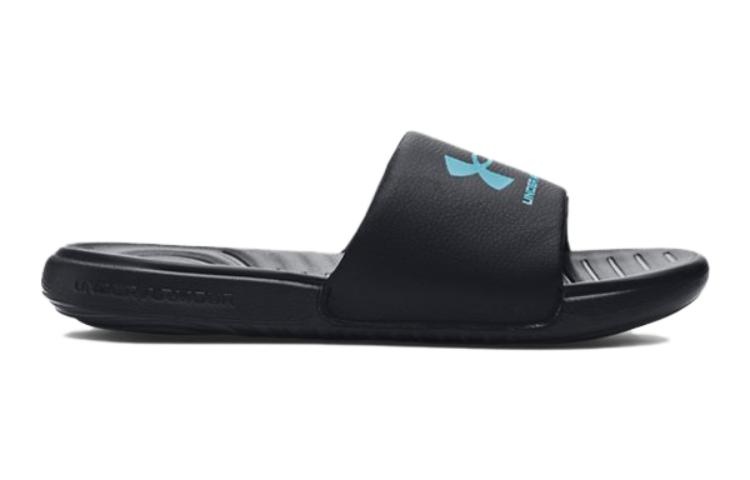 Order (Grade School) Under Armour Ansa Fixed Slide ''Schwarz Blau Surf'' 3023789-009