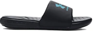 Order (Grade School) Under Armour Ansa Fixed Slide ''Schwarz Blau Surf'' 3023789-009