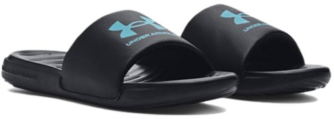 (Grade School) Under Armour Ansa Fixed Slide 'Black Blue Surf' 3023789-009 Lookbook (Grade School) Under Armour Ansa Fixed Slide 'Black Blue Surf' 3023789-009