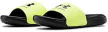 Lookbook (Kanak-Kanak) Under Armour Ansa Fixed Slide 'Hitam Neon Hijau' 3023789-003