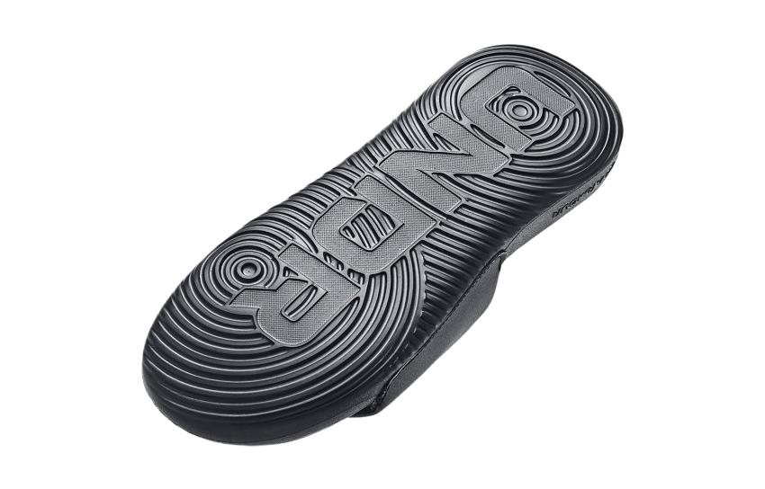 Shop (Anak-anak) Under Armour Ansa Fixed Slide 'Hitam Biru Surf' 3023789-009