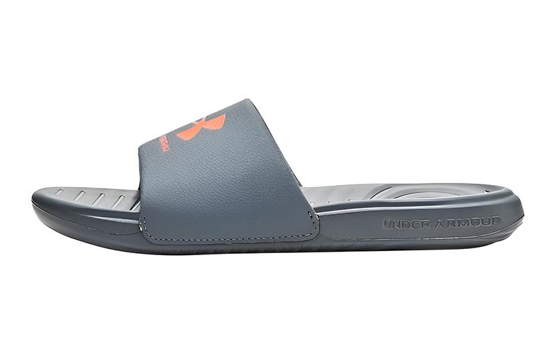 (Grade School) Under Armour Ansa Fixed Slide 'Gravel Orange Blast' 3023789-107