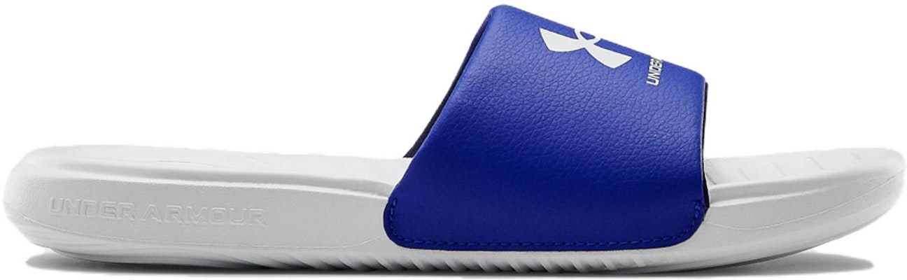 (Grade School) Under Armour Ansa Fixed Slide 'Halo Grey Blue' 3023789-105 Order (Grade School) Under Armour Ansa Fixed Slide 'Halo Grey Blue' 3023789-105