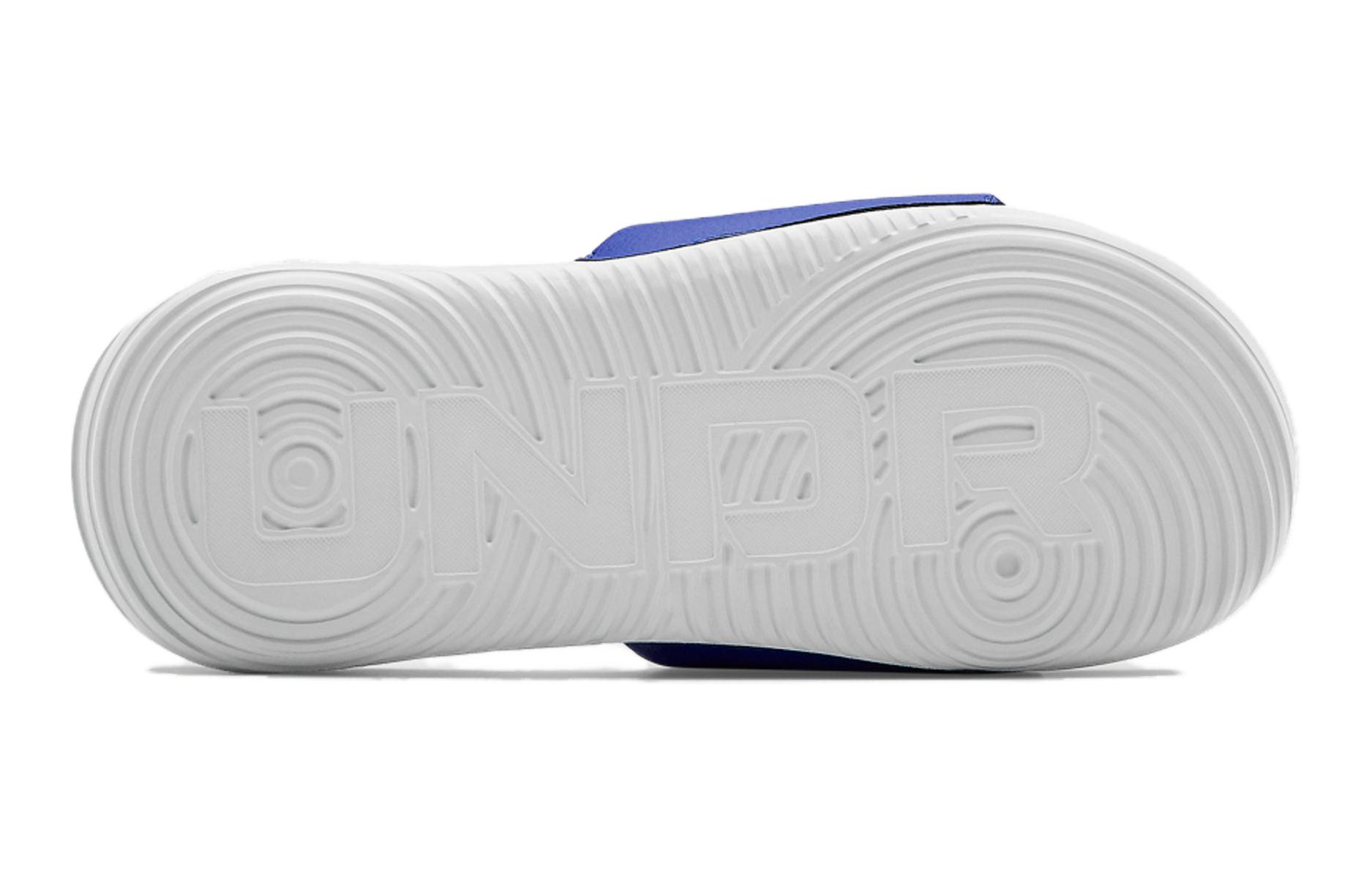 Purchase (Grade School) Under Armour Ansa Fixed Slide ''Halo Grau Blau'' 3023789-105