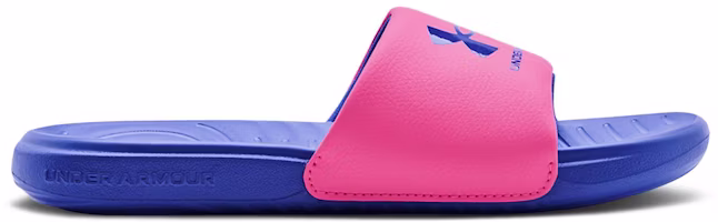 (Grade School) Under Armour Ansa Fixed Slide 'Pink Punk Versa Blue' 3023793-601 (Grade School) Under Armour Ansa Fixed Slide 'Pink Punk Versa Blue' 3023793-601