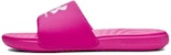 (Grade School) Under Armour Ansa Fixed Slide 'Rebel Pink' - Kasut Kanak-Kanak 3023793-602