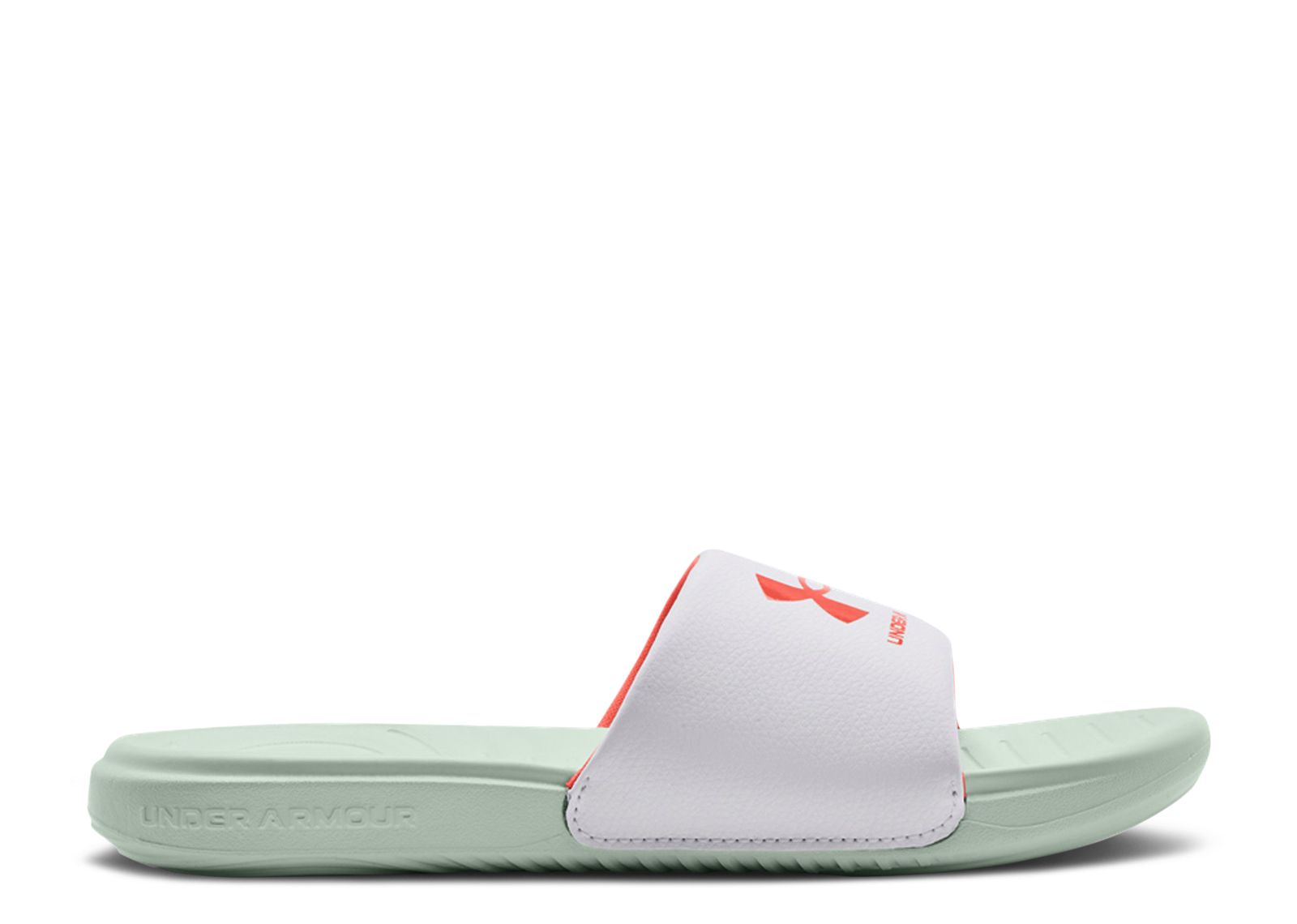 (Grade School) Under Armour Ansa Fixed Slide 'White Sea Mist' 3023793-100