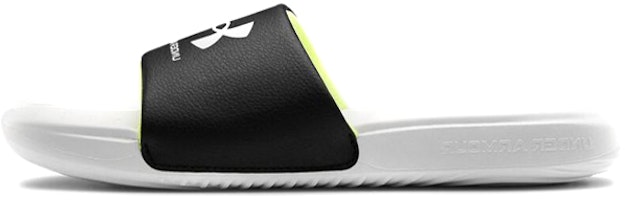 (Grade School) Under Armour Ansa Fixed Slide 'White Black' 3023789-103 (Grade School) Under Armour Ansa Fixed Slide 'White Black' 3023789-103
