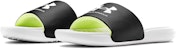 (Kanak-Kanak) Under Armour Ansa Fixed Slide 'Putih Hitam' 3023789-103