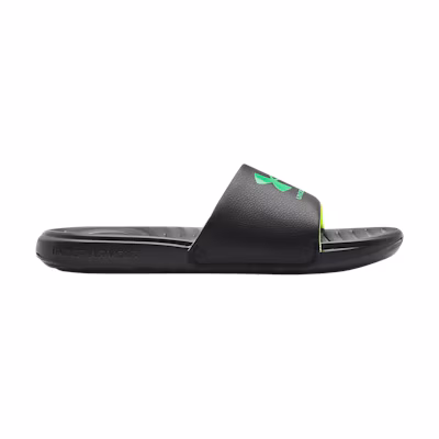(GS) UA Ansa Fixed Slides 'Black High-Vis Yellow'