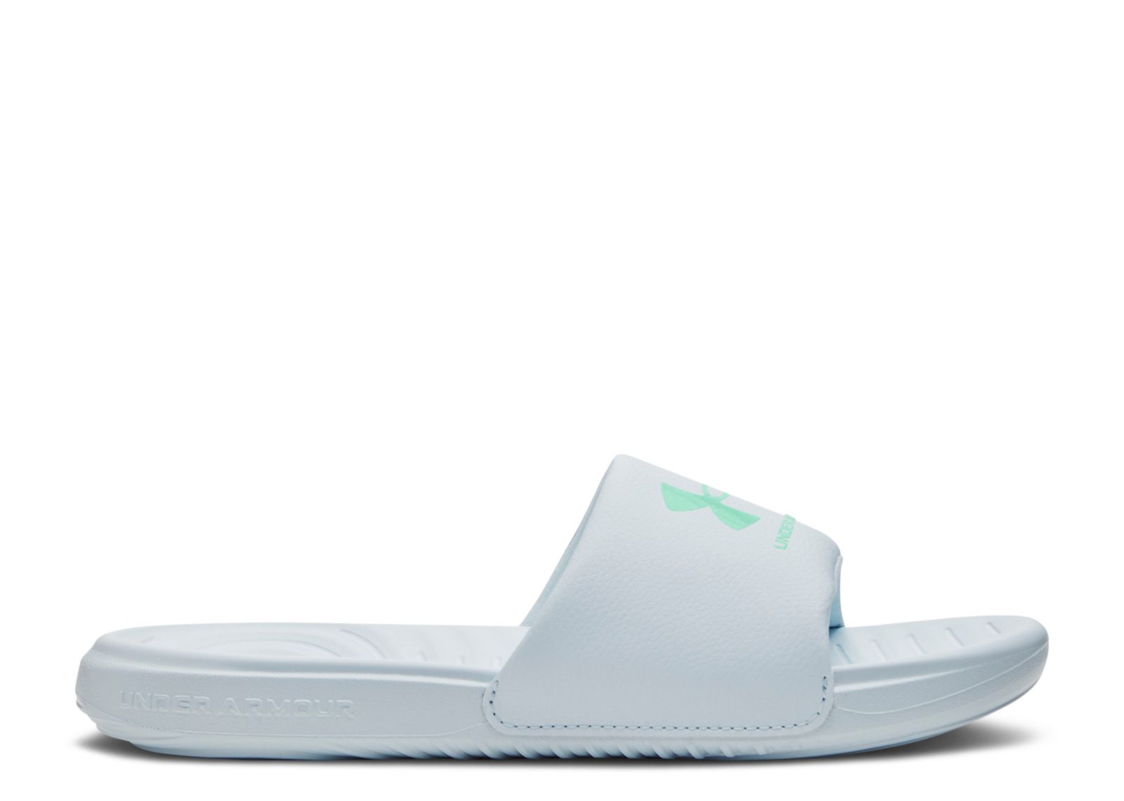 (Grade School) Under Armour Ansa Fixed Slides 'Halogen Blue Green Breeze' 3023793-401