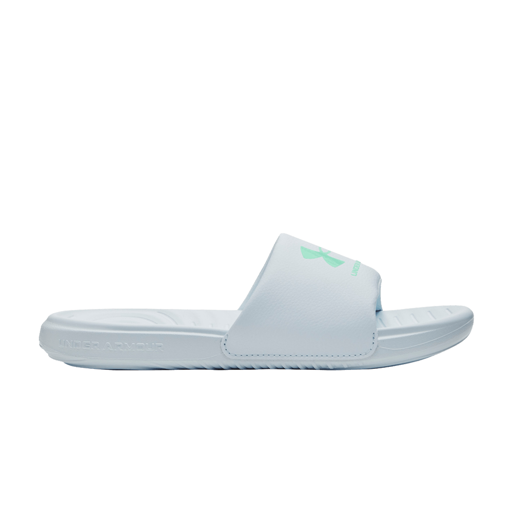 (Grade School) Under Armour Ansa Fixed Slides 'Halogen Blue Green Breeze' 3023793-401