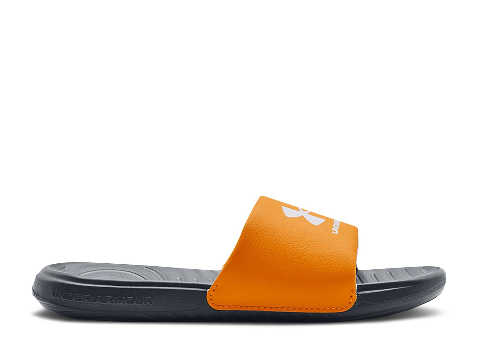 (Grade School) Under Armour Ansa Fixed Slides 'Orange Shock' 3023789-800